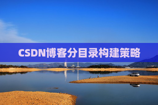 CSDN博客分目录构建策略